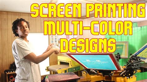 How To Screen Print T Shirts With Multi Color Designs Set Up And