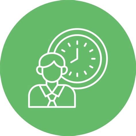 Icono De Las Horas De Trabajo Vector Premium