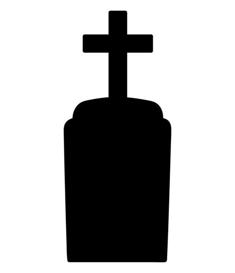 black gravestone icon 21385717 Vector Art at Vecteezy