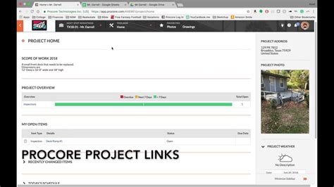 How To Use Project Links On Procore Youtube