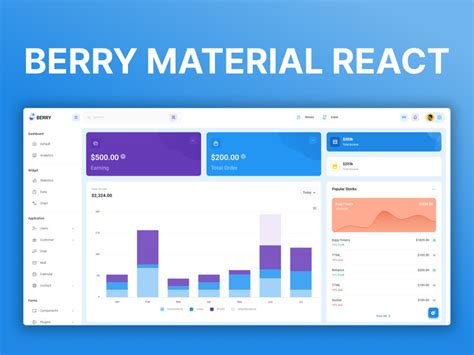 Berry React Material MUI Admin Dashboard Template By EpicPxls