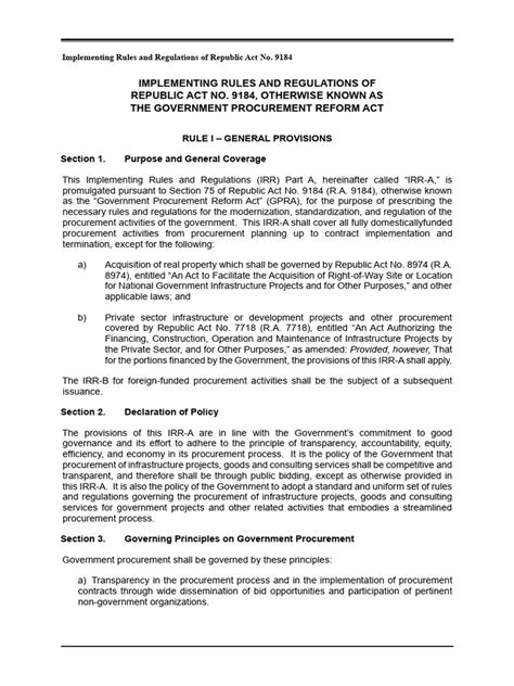 Ra 9184 Pdf Procurement