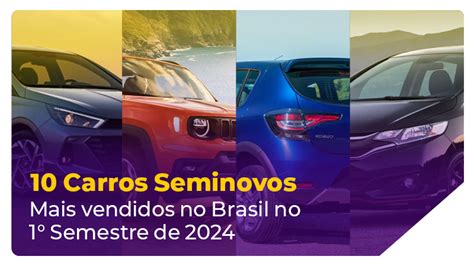 Top 10 automóveis usados mais populares no mercado brasileiro até junho