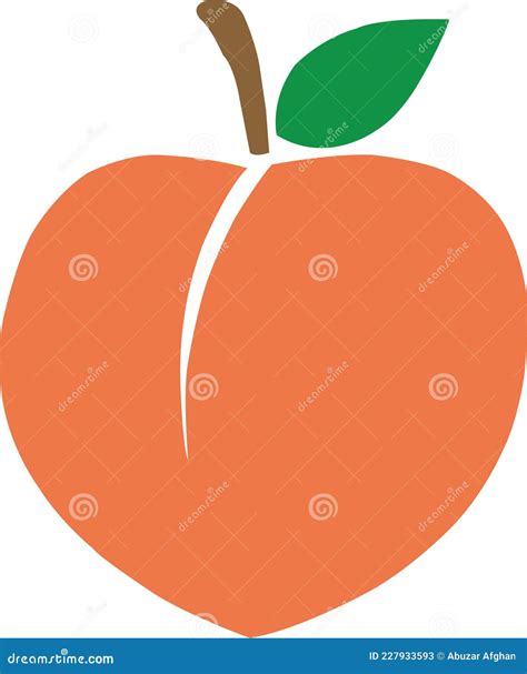 Peach SVG Fruit Clipart Peach Cut File Svg Vector Cutfile For