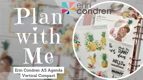 PLAN WITH ME Erin Condren A5 Compact Vertical LifePlanner Erin