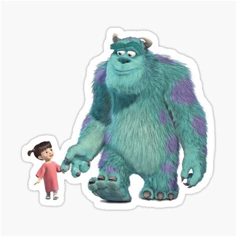 Sully And Boo Sticker By Adelie24 Pegatinas Bonitas Imagenes De