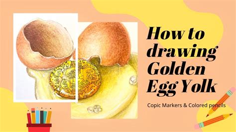 How To Drawing A Golden Egg Yolk Doodle Art 46 Youtube