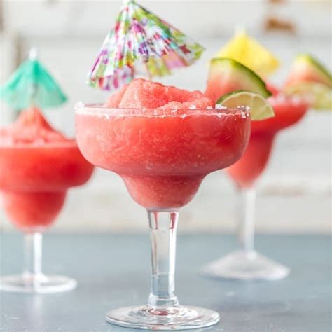 Frozen Watermelon Margarita Recipe The Cookie Rookie