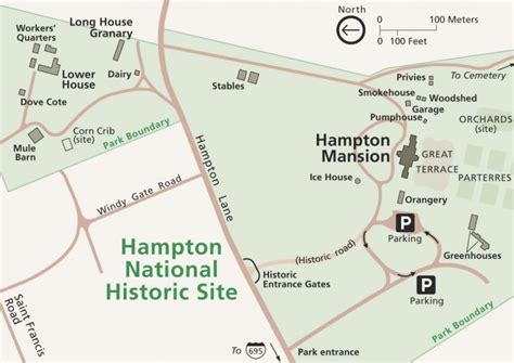 Hampton National Historic Site Park Map