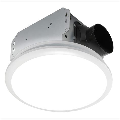 Homewerks Bathroom Fan Integrated Led Light Ceiling Mount