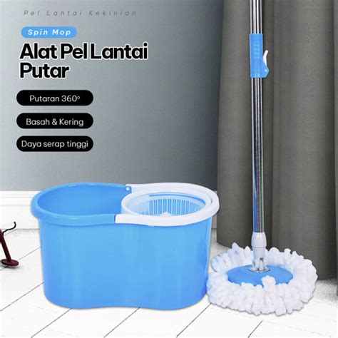 Jual Cece Fancyitems Spin Mop 360 Rotate Alat Pel Pembersih Lantai