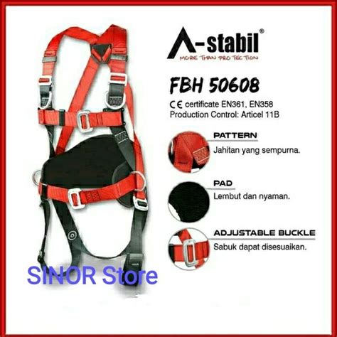 Jual Body Harness Astabil Safety Belt Fall Protection Sabuk