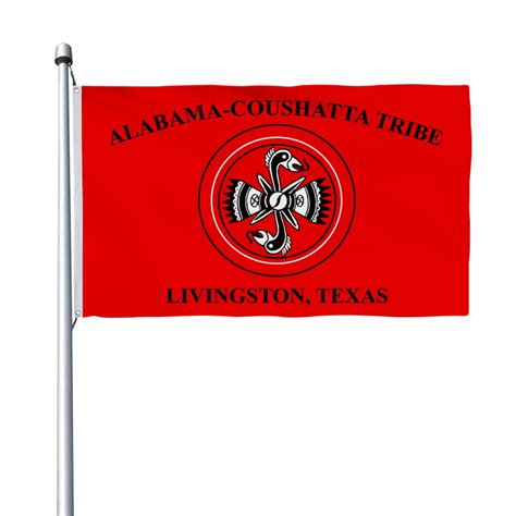 Aihccy Alabama Coushatta Tribe Of Texas Flag With Brass Grommets Size