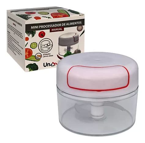 Mini Multiprocessador Triturador Manual L Minas Inox Alho