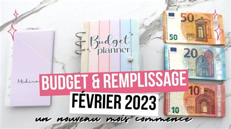 ENVELOPPES BUDGET BUDGET REMPLISSAGE Février 2023 YouTube