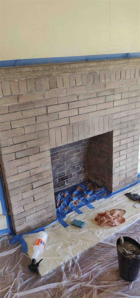 How To Remove Paint From Brick Fireplace Surround I Am Chris