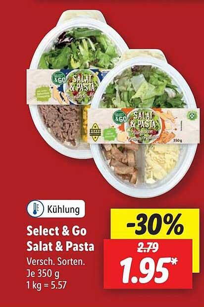 Select Go Salat Pasta Angebot Bei Lidl Prospekte De