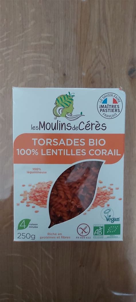 P Tes Torsades Bio Lentilles Corail Les Moulins C R S Ans Beebs