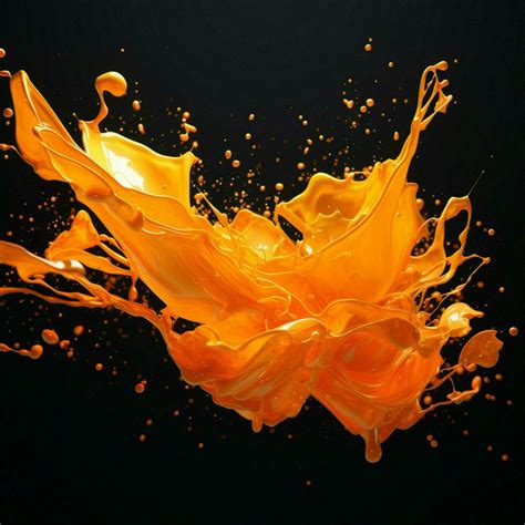 Orange Color Splash Stock Photo At Vecteezy