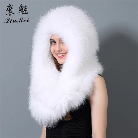 Real Fox Fur Scarf Women Winter Warm Long Scarf Fashion Ring Luxury