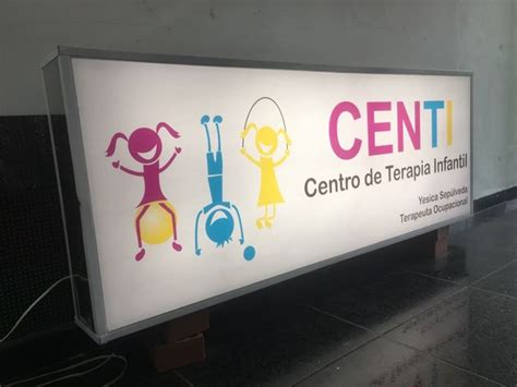 Aviso Luminoso Caja De Luz Publicitaria Fabricada Para El Centro De