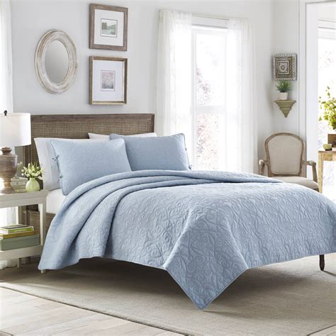 Laura Ashley Felicity Collection Quilt Set 100 Cotton Reversible All