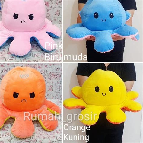 Jual Terbaru Boneka Gurita Jumbo Bolak Balik Octopus Doll Ukuran