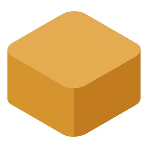 Icono De Caramelo De Cubo Isom Trico De Icono De Vector De Caramelo De