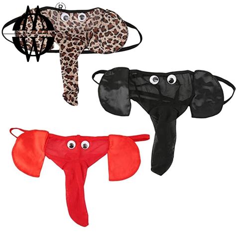 OMW PLus Size Thong Men Lingerie G String T Back Thongs Underwear Elephant Pants Briefs Bottom