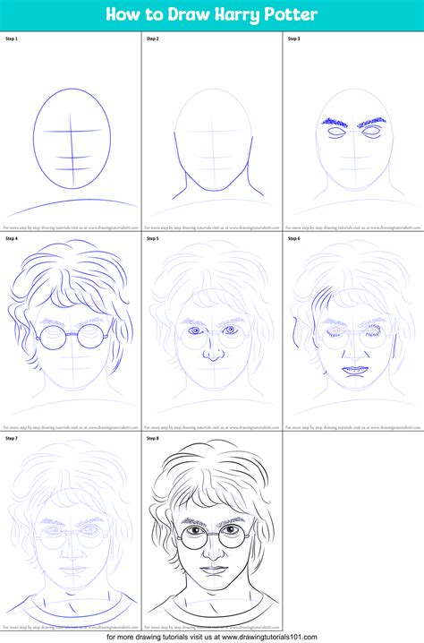 How To Draw Harry Potter Harry Potter Step By Step