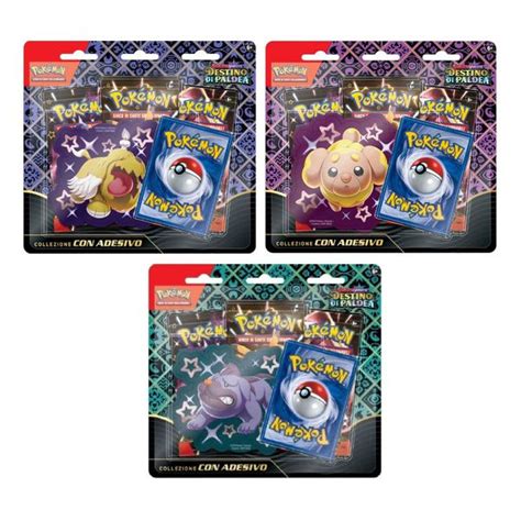 Carte Da Collezione Pokemon Destino Di Paldea Collezione Con Adesiv