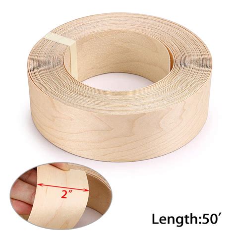 Buy Skelang Maple X Roll Wood Veneer Edge Banding Preglued Iron On With Hot Melt Adhesive
