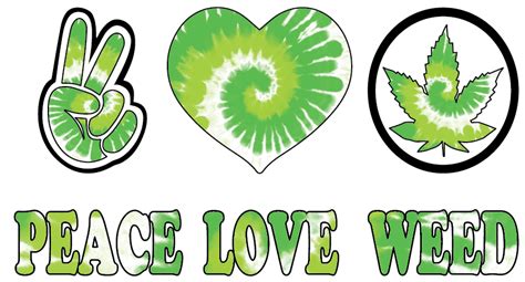 Peace Love Weed Tie Dye Shop Coastal