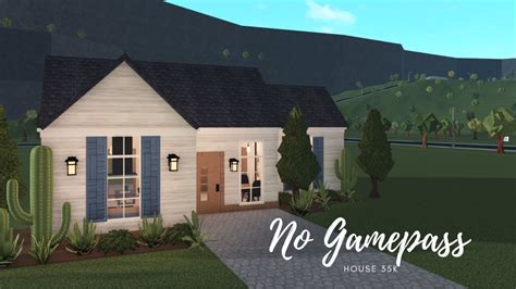 Bloxburg No Gamepass Beginner House 35k Speedbuild Youtube