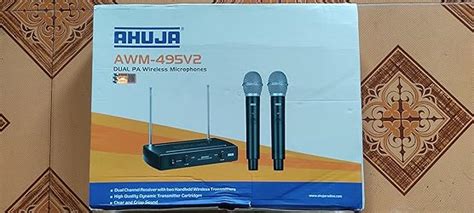 Ahuja AWM 495V2 Dual Hand Wireless Microphone Amazon In Musical