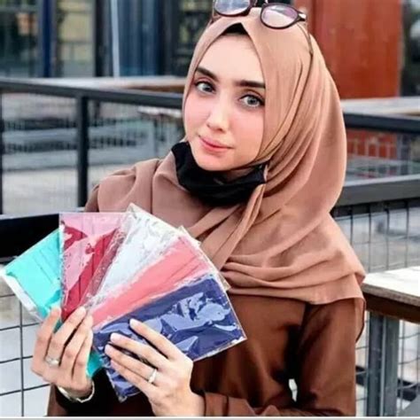 Jual Masker Hijab Kain Persegi Polos Tali Panjang Motor Warna Warni