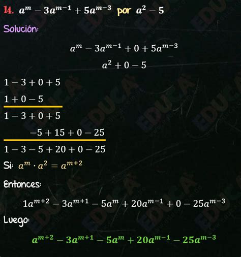 Solución Ejercicio 45 Multiplicación por coeficientes separados