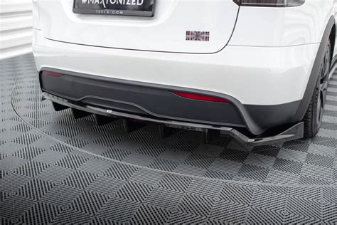 Mittlerer Cup Diffusor Heck Ansatz DTM Look für Tesla Model X Mk1 Fac