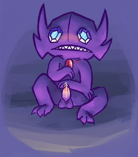 Rule 34 Blush Color Cute Front View Furry Male Male Only Nude Penis Pokemon Ratbutts Sableye