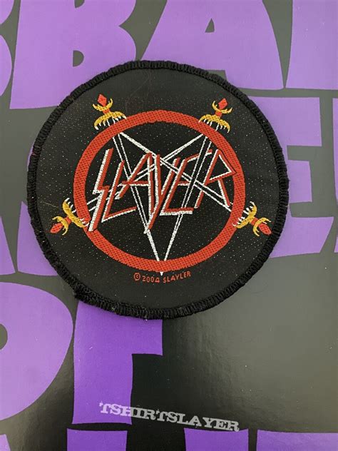 Slayer Slayer Pentagram Patch Patch Porksodas Tshirtslayer