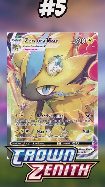 Top 10 Coolest Crown Zenith Pokemon Cards Youtube