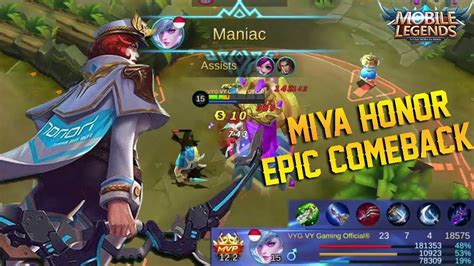 Miya Honor Skin Gameplay And Build Almost Savage Kills And Epic