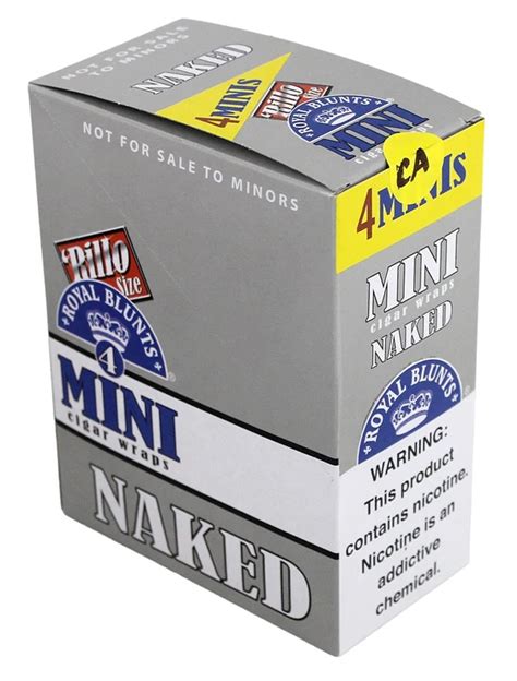 Royal Blunts Mini Cigar Wraps Ct Pouches Naked Rb Mi