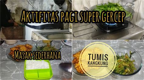 Menu sederhana bekal sekolah si kakak tumis kangkung martabak mie ala²