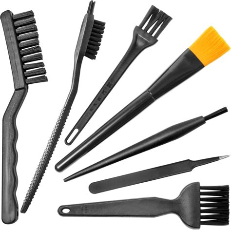 Small Nylon Pcb Mechanical Keyboard Cleaning Brush Kit Black Set Of