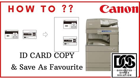 How To ID Card Copy In Canon IR ADV C5030 5035 5045 5051 IR ADV C5235