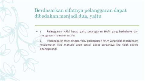 Pelanggaran HAM Dalam Perspektif Pancasila Anggota Kelompok M Yasin