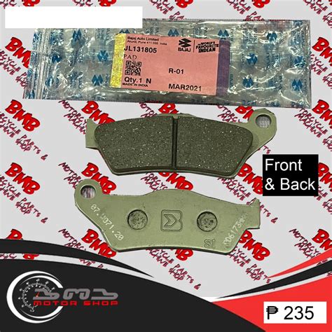 Front Brake Pad 200ns Ns200 Rs200 Dominar V1 Jl131805 36ju0114 Dominar Ug New Price Shopee