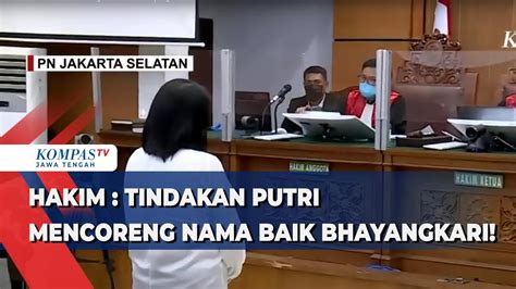 Hakim Tindakan Putri Mencoreng Nama Baik Bhayangkari Youtube