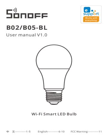 Sonoff B B Bl Smart Lighting User Manual Manualzz